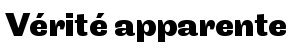 Vérité apparente