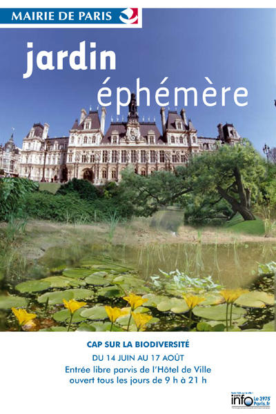 Jardin éphémère sur le parvis de l’Hotel de ville de Paris - JPG - 136 ko