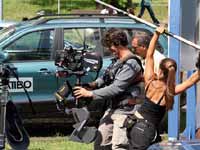 En plein tournage