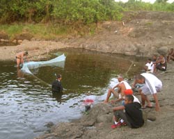 La pêche aux bichiques